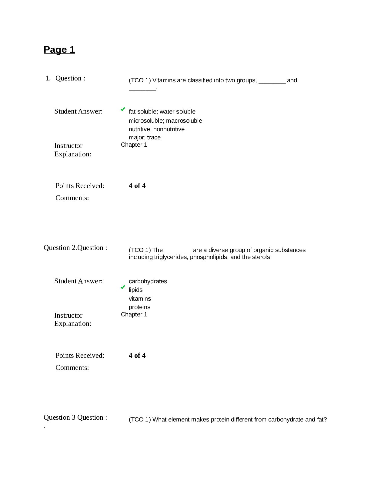 SCI 228 61343 Nutri, Health and Wellness wLab Mid Term